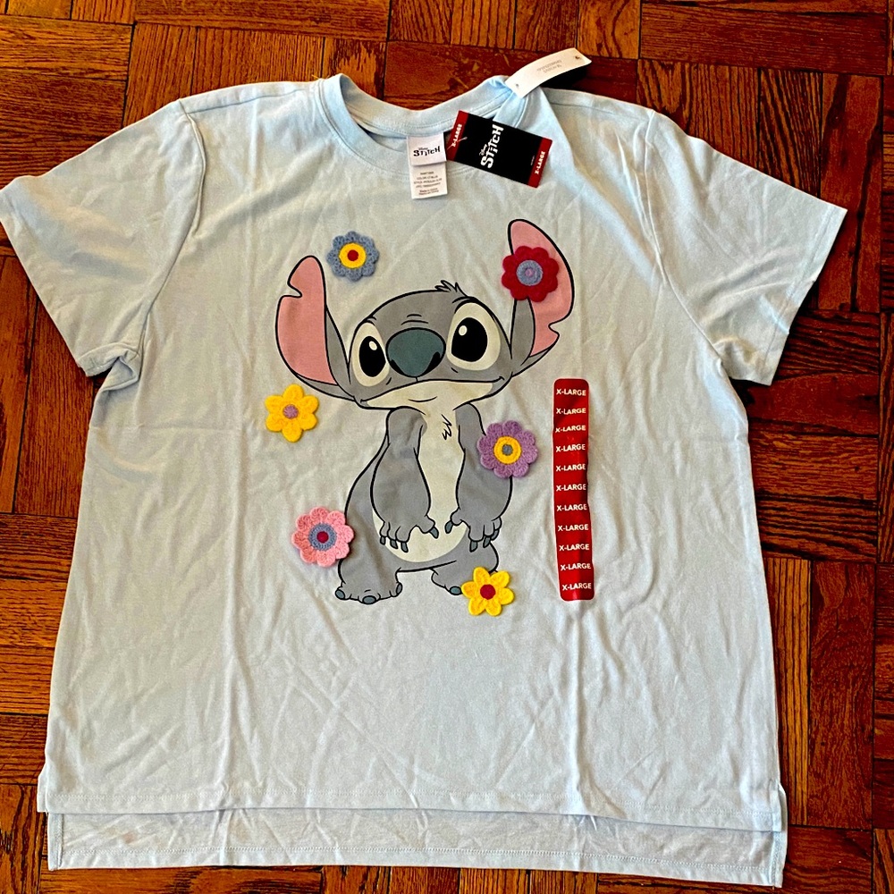 Disney Adult Stitch Graphic T-Shirt - Blue